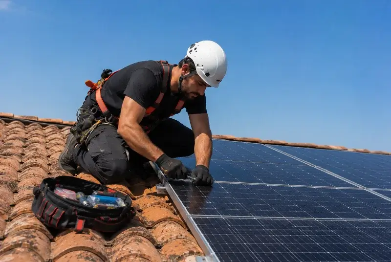 Maintenance et monitoring de panneaux solaires à Monterfil